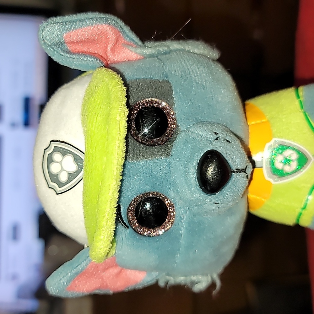 Ty Beanie Boos Paw Patrol Rocky Puppy Dog Plush Stuffed Animal Toy 6 Inch